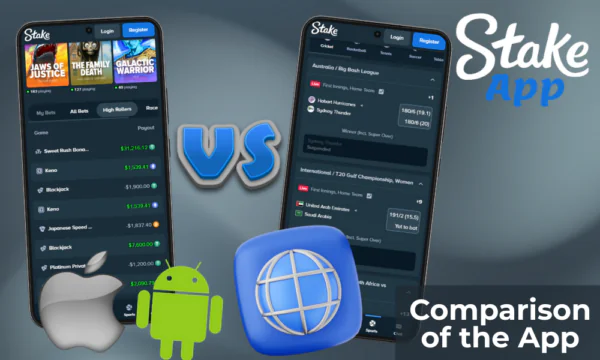 Comparison of the Stake App