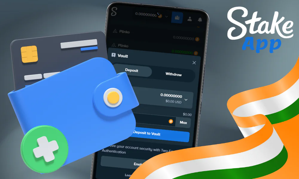 Depositing funds via the Stake app